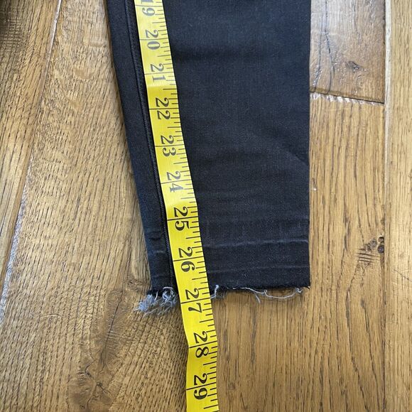 Spanx Pants Women Sz L Black Distressed Stretch Pocket’s Relaxed Pull On Jegging - Picture 5 of 6